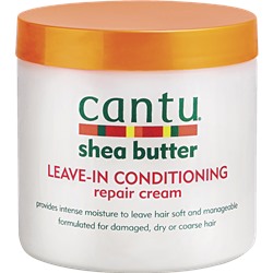 Cantu Shea Butter Leave In Conditioning repair cream Haarkur 453 g, Канту Несмываемый крем-кондиционер c маслом Ши (Карите) для увлажнения и лечения ломких сухих волос, 453г