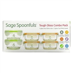 Sage Spoonfuls, Комбинированный пакет из прочного стекла, 6 шт.