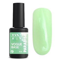 8 мл, Patrisa Nail, VOGUE base Paradise (салатовая база с микроблеском)