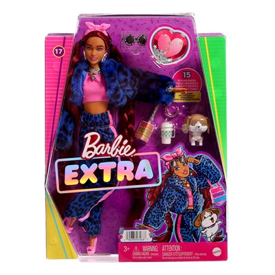 Кукла Barbie EXTRA, с модными аксессуарами и фигуркой питомца, МИКС