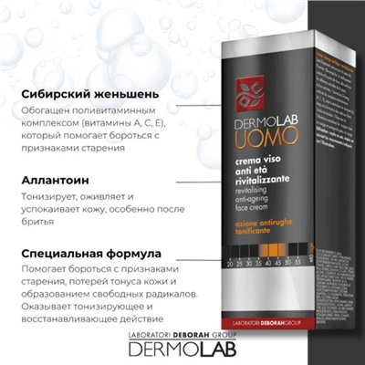 Крем для лица  DERMOLAB REVITALISING ANTI-AGEING FACE CREAM, антивозрастной, 50 мл