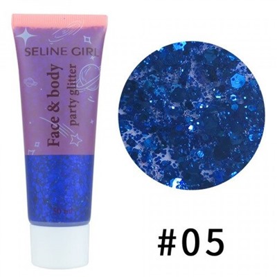 Глиттер гель Seline Girl Face And Body Glitter Party