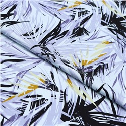 Ткань плательная набивная вискоза, ширина 145 см, цвет серый