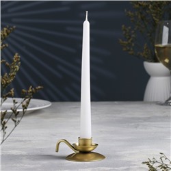 Подсвечник "Ретро" металл на одну свечу, 10х4 см, золотой
