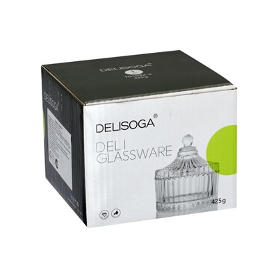 Сахарница Delisoga Deli Glass, d=10 см