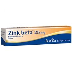 Zink (Цинк) beta 25 Brausetabletten 20 шт