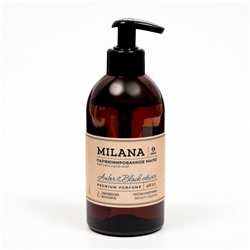 Жидкое парфюмированное мыло Milana, Amber&Black Vetiver, 300 мл