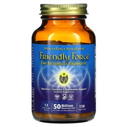 HealthForce Superfoods, Friendly Force, The Ultimate Probiotic, 50 Billion CFU, 120 Vegan Caps