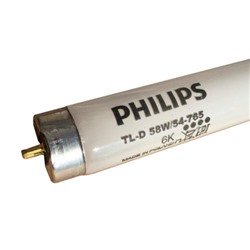 Лампа линейная люминесцентная Philips (Филипс), TL-D, 58 W/54-765 G13, (холодный дневной), 150 см