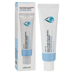 LBLG CREAM Крем LEBELAGE SOLUTION HYALURONIC COLLAGEN CREAM брак/ скидка 10% Замята упаковка