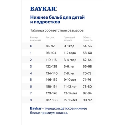 Трусы для мальчика 3шт. Baykar