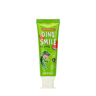 CNS KIDS Паста зубная гелевая детская Dino's Smile с ксилитом и вкусом арбуза, 60г Consly