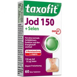 taxofit (таксофит) Jod +Selen Depot Tabletten 60 шт