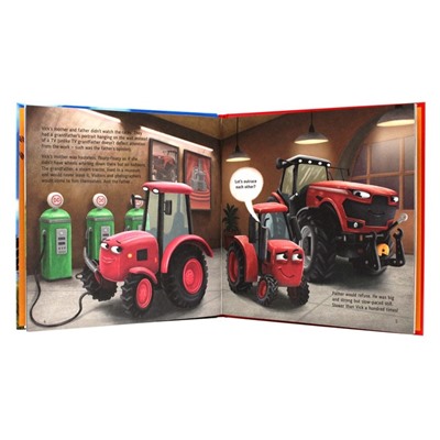 Книга на английском языке «The tractor called Vick and the big race»