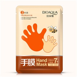 BIOAQUA, Увлажняющая Маска-перчатки для рук с медом, 35 гр