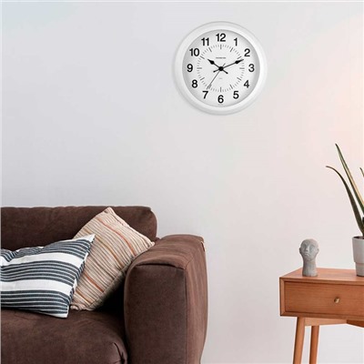 Часы настенные, серия: Классика, d-25 см, белые