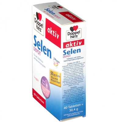 Doppelherz (Доппельхерц) aktiv Selen 2-Phasen Depot Tabletten 40 шт