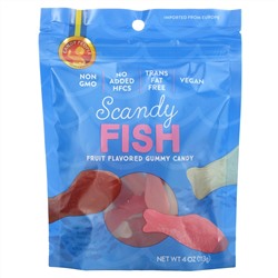 Candy People, Scandy Fish, фрукты, 113 г (4 унции)
