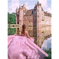 Картина по номерам 40х50 «Розовое платье»