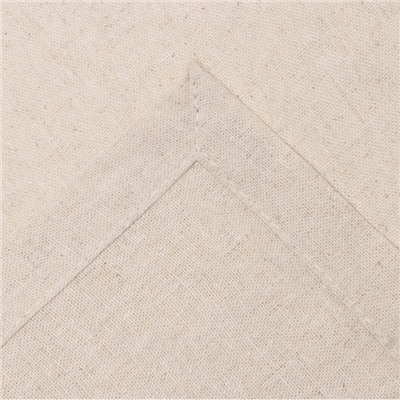Скатерть Этель ECO, цвет молочный, 110х136/+-6 см, 70% хл, 30% лён, 190 г/м2