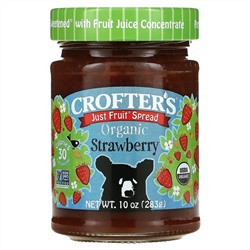 Crofter's Organic, Just Fruit, джем, клубника, 283 г (10 унций)