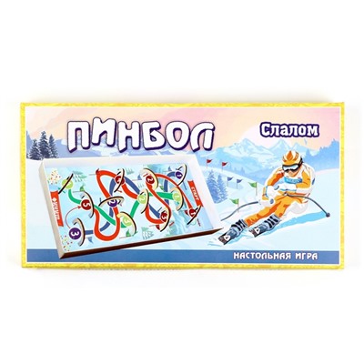 Игра настольная, "ПИНБОЛ Слалом" 31х16х4.5 см