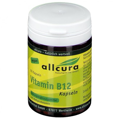 allcura (алькура) Vitamin B12 60 шт