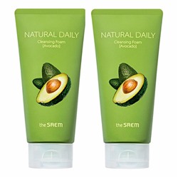 Набор пенок Natural Daily Cleansing Foam Avocado Set 2