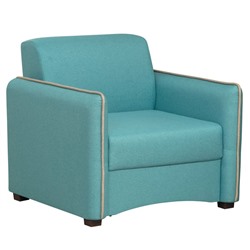 Кресло-кровать «Авалон», жаккард, цвет тесла бирюза / тесла крем