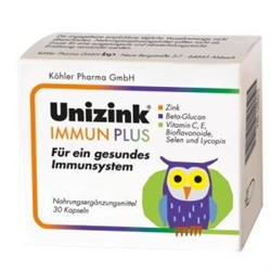 Unizink Immun Plus Kapseln (1 X 30 шт.) Уницинк Капсулы 1 X 30 шт.