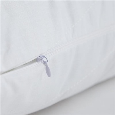 Подушка на молнии Царские сны Бамбук 50х70 см, белый, перкаль (хлопок 100%)