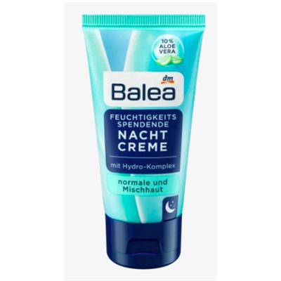 Balea (Балеа) Feuchtigkeitsspendende Nachtcreme Увлажняющий Ночной крем для лица	, 50 мл