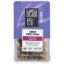 Tiesta Tea Company, Premium Loose Leaf Tea, Ginger Sweet Peach, Spicy Peach, Caffeine Free, 2.2 oz (62.4 g)
