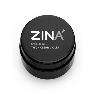 Гель скульптурный ZINA Thick Clear Violet, 15 мл