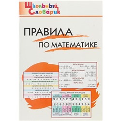 Справочник. Правила по математике начальная школа, Клюхина И. В.