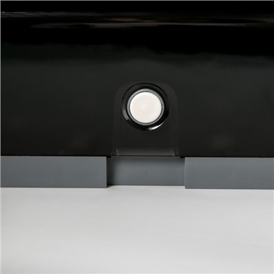Диспенсер для бумажных полотенец в листах, пластиковый (макс. 200 шт), 27×11×20,5 см, цвет чёрный
