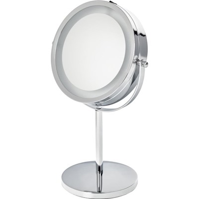 Косметическое зеркало BRADEX, двустороннее, с подсветкой и 5-кратным увеличением