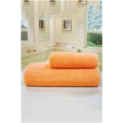 Махровое полотенце Моно оранжевое 094029