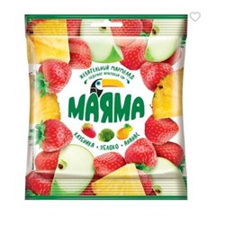 «Маяма», мармелад жевательный в форме ягод и фруктов, 70 гр.