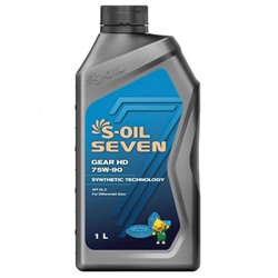 Автомобильное масло S-OIL 7 GEAR HD 75w-90, 1 л