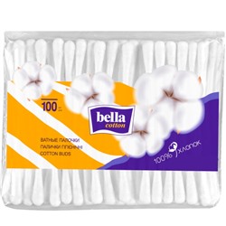 Ватные палочки Bella (Белла), мягкая упаковка, 100 шт