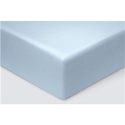 Простыня на резинке «Моноспейс», размер 90х200х23 см, цвет серо-голубой