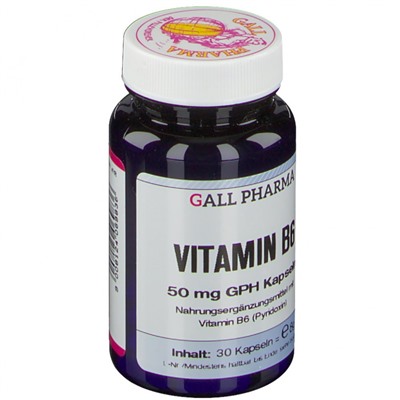 GALL PHARMA Vitamin B6 50 mg GPH 30 шт