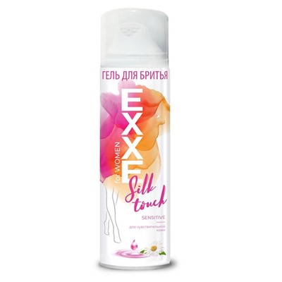 Гель для бритья Exxe sensitive Silk effect, женский, с экстрактом ромашки, 200 мл