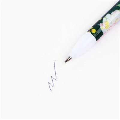 Ручка шариковая синяя паста, пластиковая с колпачком «№1 Учитель», шариковая, 0.5 мм