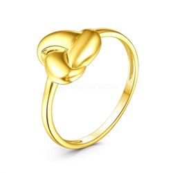 Кольцо из золочёного серебра 1-560лз