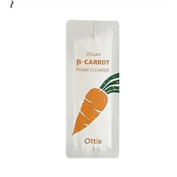 ПРОБНИК Ottie Vegan Beta-Carrot Foam Cleanser (1 мл)