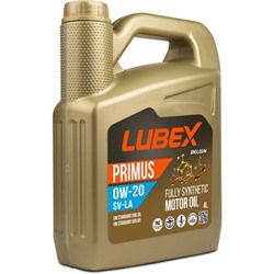 Масло моторное LUBEX PRIMUS SV-LA 0W-20, синтетическое, 4 л
