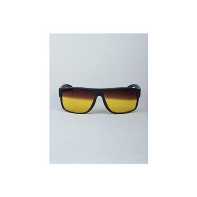 Очки для водителей антифары BOSHI M051 C1 Черный Глянцевый Коричневый-Желтые линзы