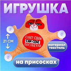 Автоигрушка «Совет свой сам себе посоветуй», кот, на присосках